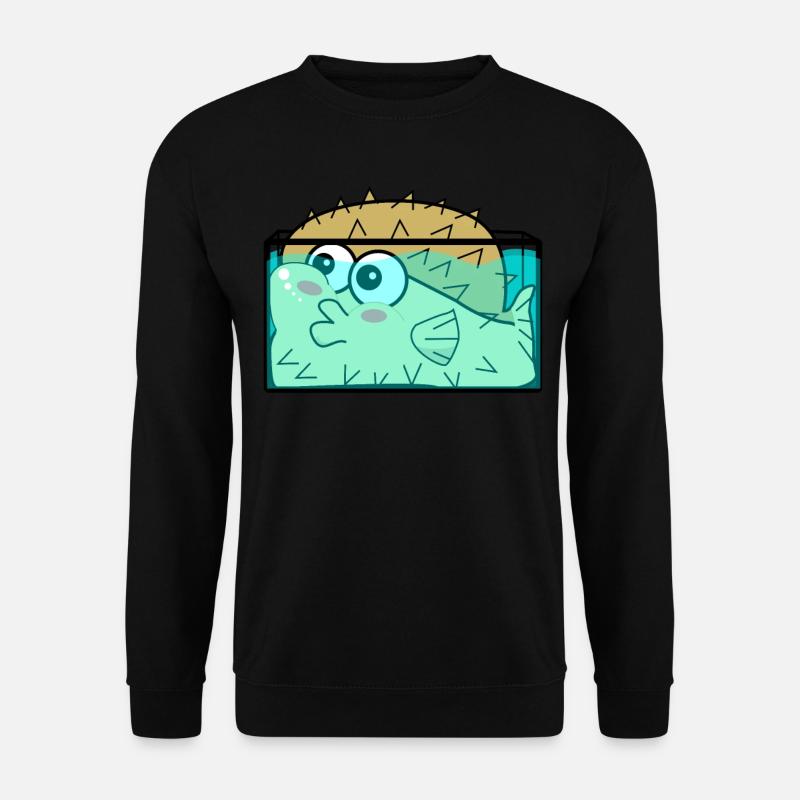 Kugelfisch im Aquarium Kugelfische - Unisex Pullover - Schwarz