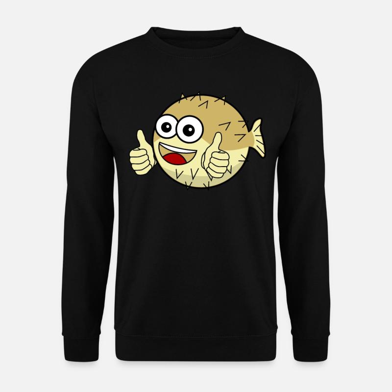 Poisson-globe - Sweat-shirt Unisexe - noir