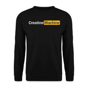 Bodybuilder Creatine Fitness Strongman - Sweat-shirt Unisexe - noir - Devant - Alina (178cm) & Michal (187cm)