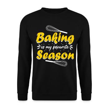 Backen Konditor Bäckerei Bäcker - Unisex Pullover - Schwarz - Vorne - Alina (178cm) & Michal (187cm)