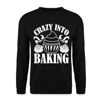 Bäcker Backen Bäckerei - Unisex Pullover - Schwarz - Vorne - Alina (178cm) & Michal (187cm)
