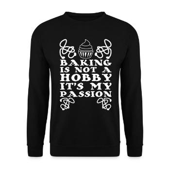 Backen Bäckerei Konditor Bäcker - Unisex Pullover - Schwarz - Vorne - Alina (178cm) & Michal (187cm)