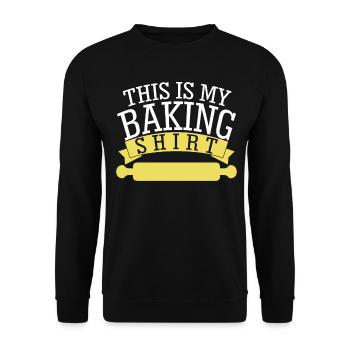Bäcker Backen Konditor Bäckerei - Unisex Pullover - Schwarz - Vorne - Alina (178cm) & Michal (187cm)