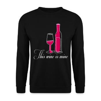 Fête des buveurs de vin - Sweat-shirt Unisexe - noir - Devant - Alina (178cm) & Michal (187cm)