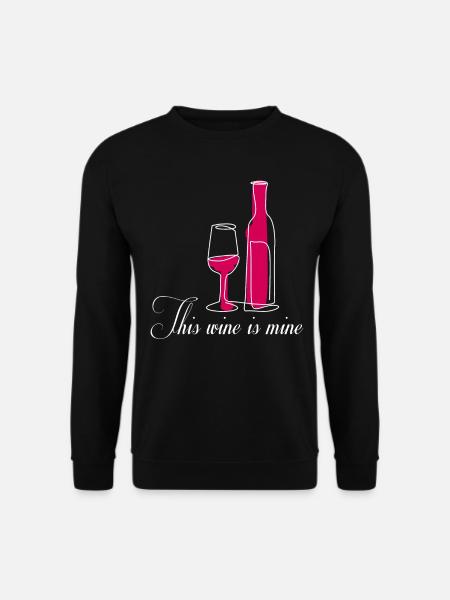 Wine Wine Drinker Party - Unisex Sweatshirt - black