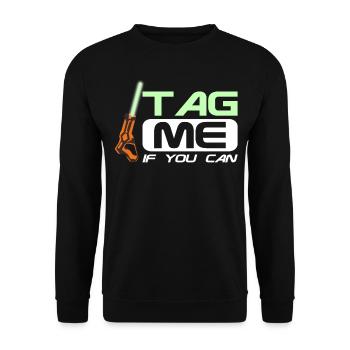 Laser Tag, Lasertag, Lasergame, Laserdrom - Unisex Sweatshirt - black - Front - Alina (178cm) & Michal (187cm)