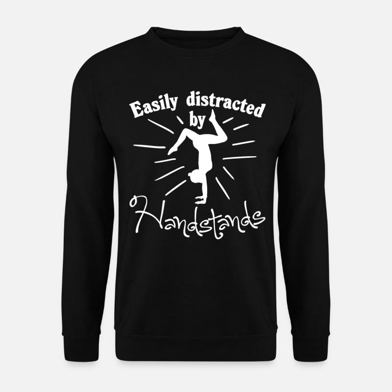 Handstand Turnen Turnerin - Unisex Pullover - Schwarz