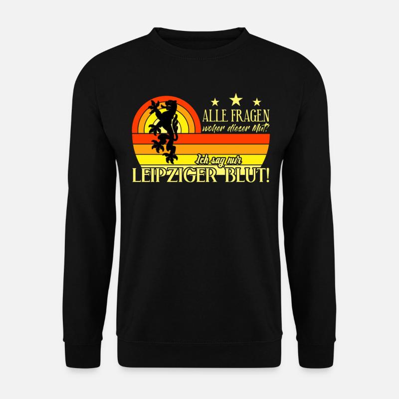 Leipzig Sachsen Leipziger Ostdeutschland - Unisex Pullover - Schwarz
