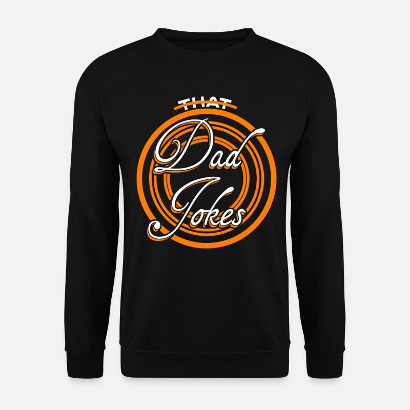 Scherzvater Witz Witze Papa - Unisex Pullover - Schwarz