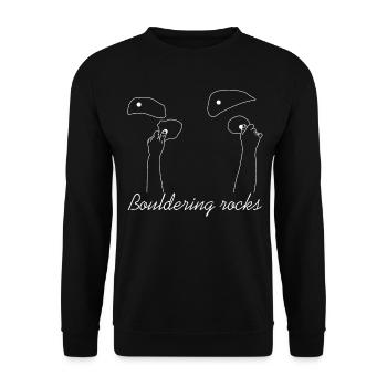 Escalade de bloc - Sweat-shirt Unisexe - noir - Devant - Alina (178cm) & Michal (187cm)