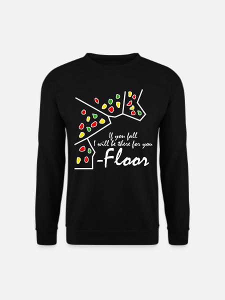 Bouldern Witz Boulder Klettern - Unisex Pullover - Schwarz