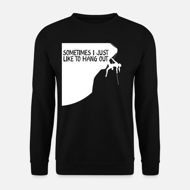 Climbing Mountain Hiking Bottle - Unisex Sweatshirt - black