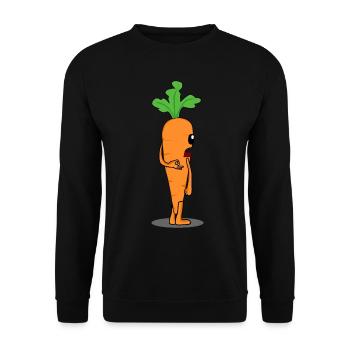 Carrot Reingeschaut Carrots - Unisex Pullover - Schwarz - Vorne - Alina (178cm) & Michal (187cm)