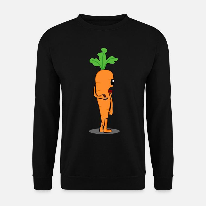 Carrot Reingeschaut Carrots - Unisex Pullover - Schwarz