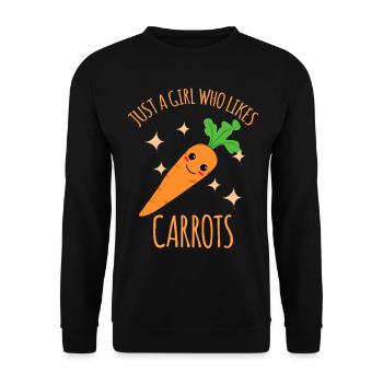 Carotte Fille Carottes - Sweat-shirt Unisexe - noir - Devant - Alina (178cm) & Michal (187cm)