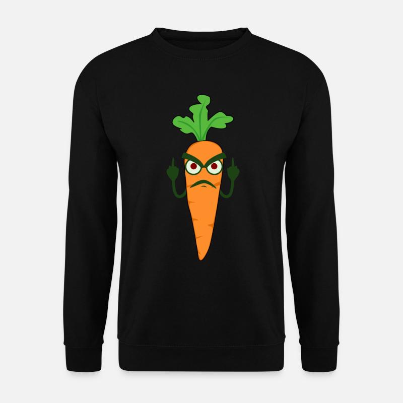 Grumpy Carrot - Unisex Pullover - Schwarz