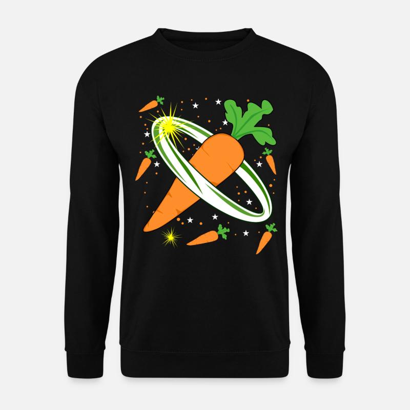 Carotte dans l’espace Carottes - Sweat-shirt Unisexe - noir