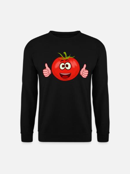 Tomatoes Happy Tomato - Unisex Sweatshirt - black