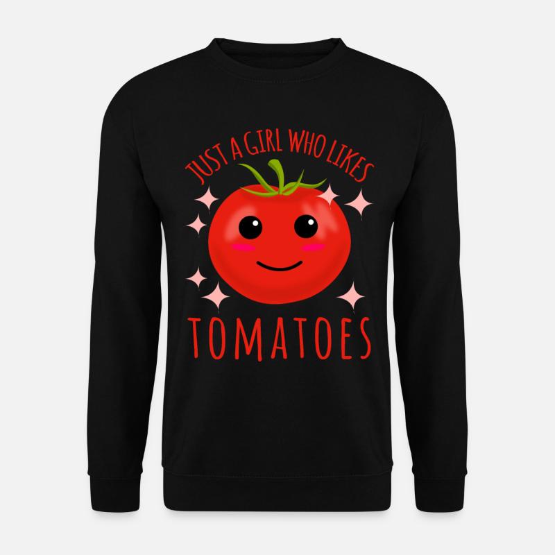 Tomato Girl Tomatoes - Unisex Pullover - Schwarz
