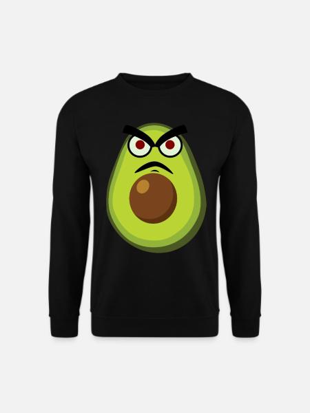 Avocados Grumpy Avocado - Unisex Sweatshirt - black