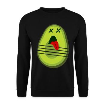 Avocado Cutting Avocados - Unisex Sweatshirt - black - Front - Alina (178cm) & Michal (187cm)