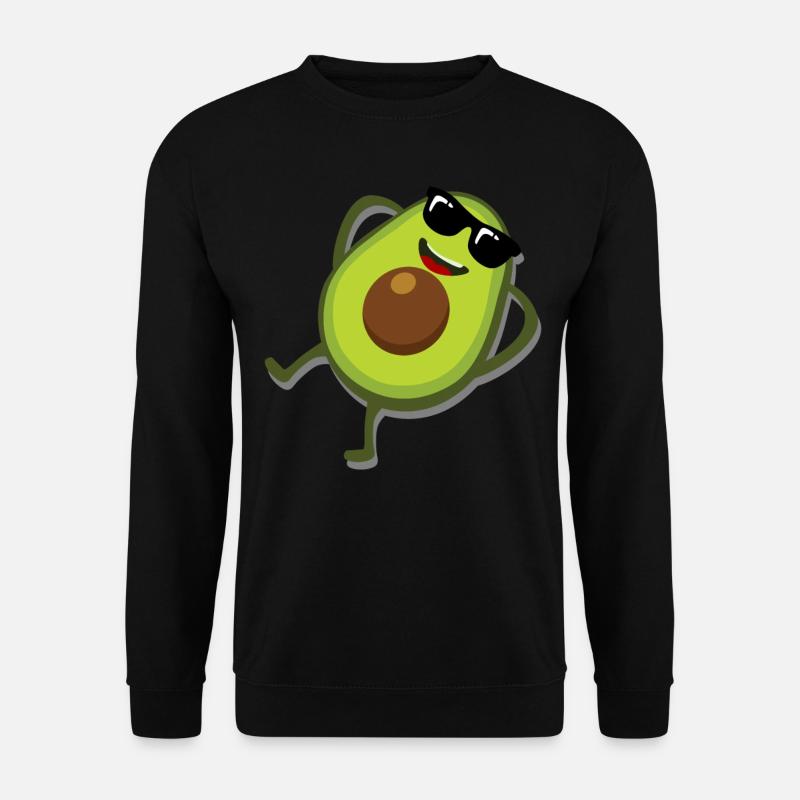 Avocado with Sunglasses Avocados - Unisex Sweatshirt - black