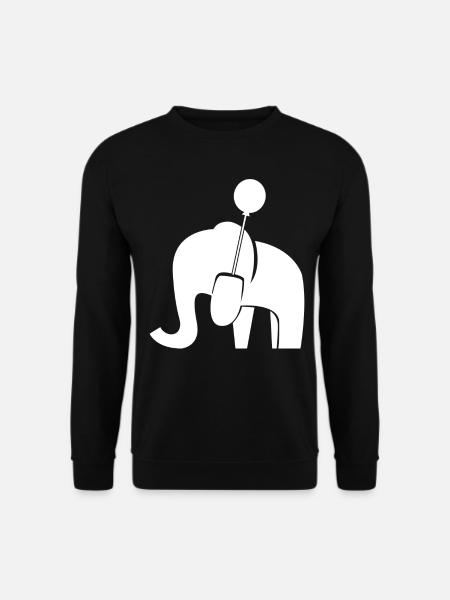 Elephant with Balloon Elephants - Unisex Sweatshirt - black