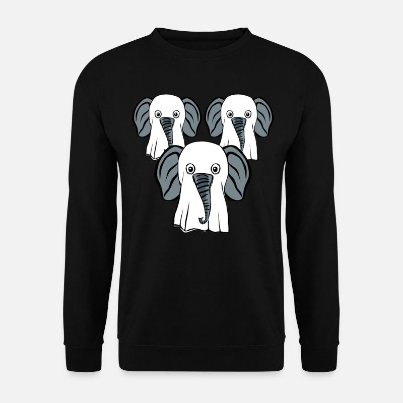 Elephant Ghosts Elephants - Unisex Pullover - Schwarz