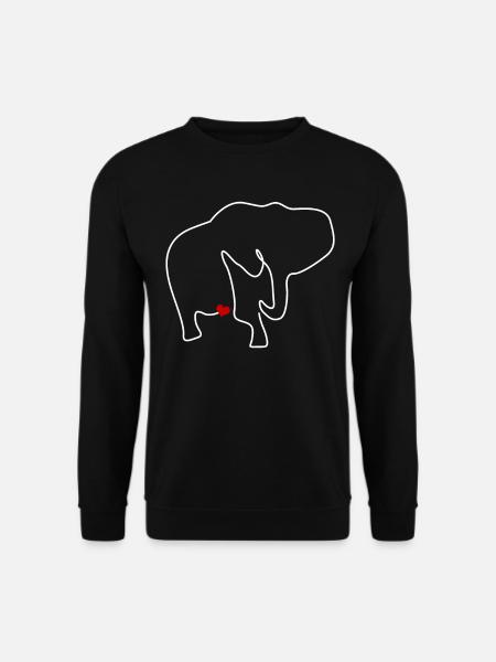 Elephant Elephants - Unisex Sweatshirt - black