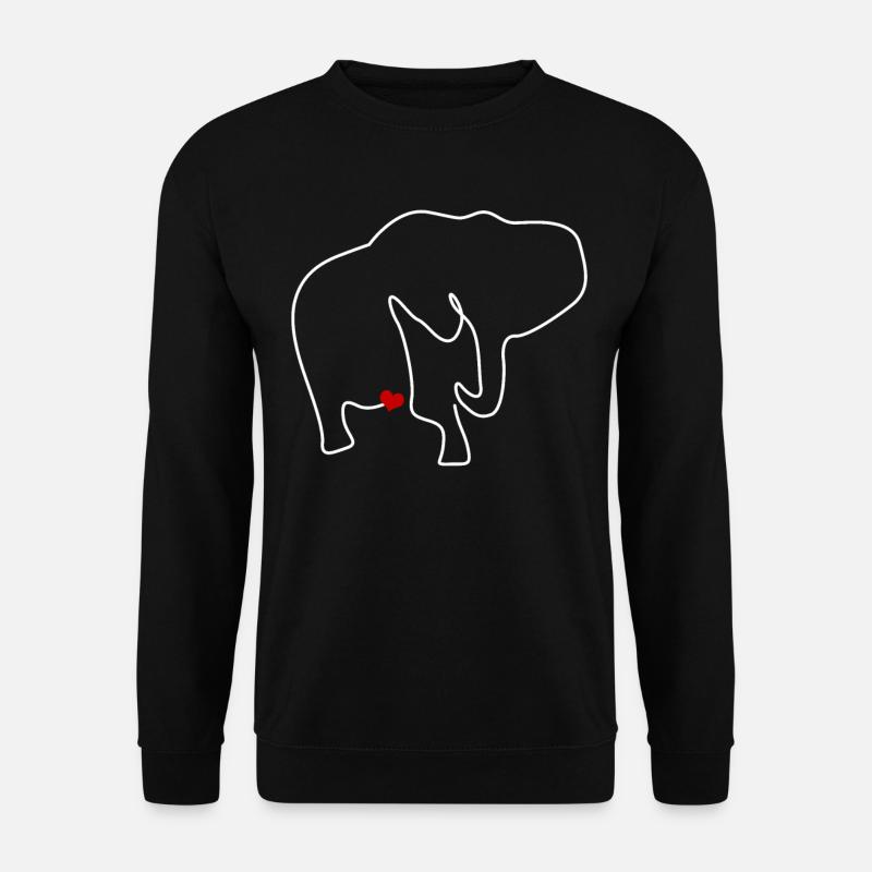 Elephant Elephants - Unisex Pullover - Schwarz