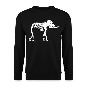 Elephant Skeleton Elephants - Unisex Pullover - Schwarz - Vorne - Alina (178cm) & Michal (187cm)