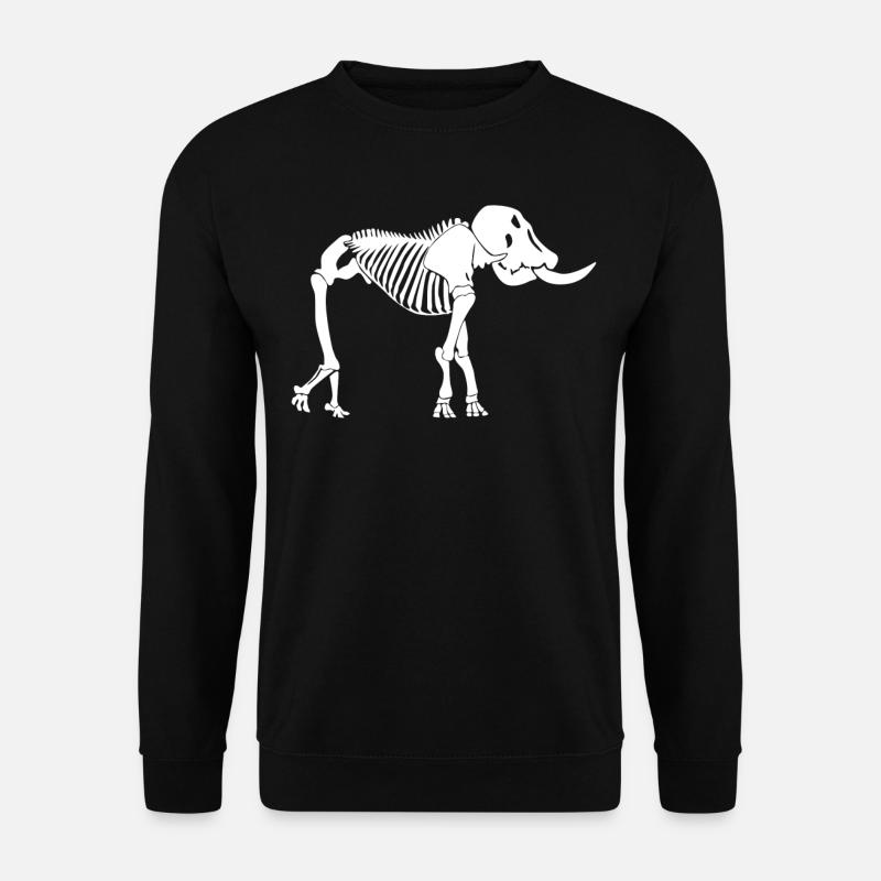 Elephant Skeleton Elephants - Unisex Sweatshirt - black