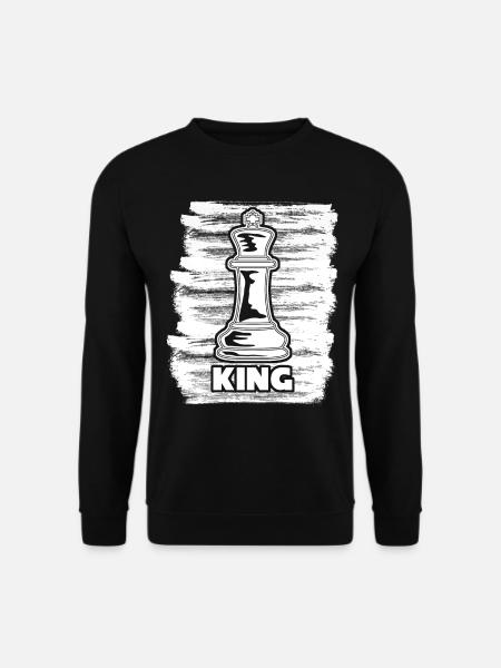 Chess Board King - Unisex Sweatshirt - black