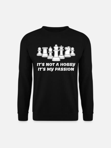 Chess Pieces Chess Board - Unisex Sweatshirt - black