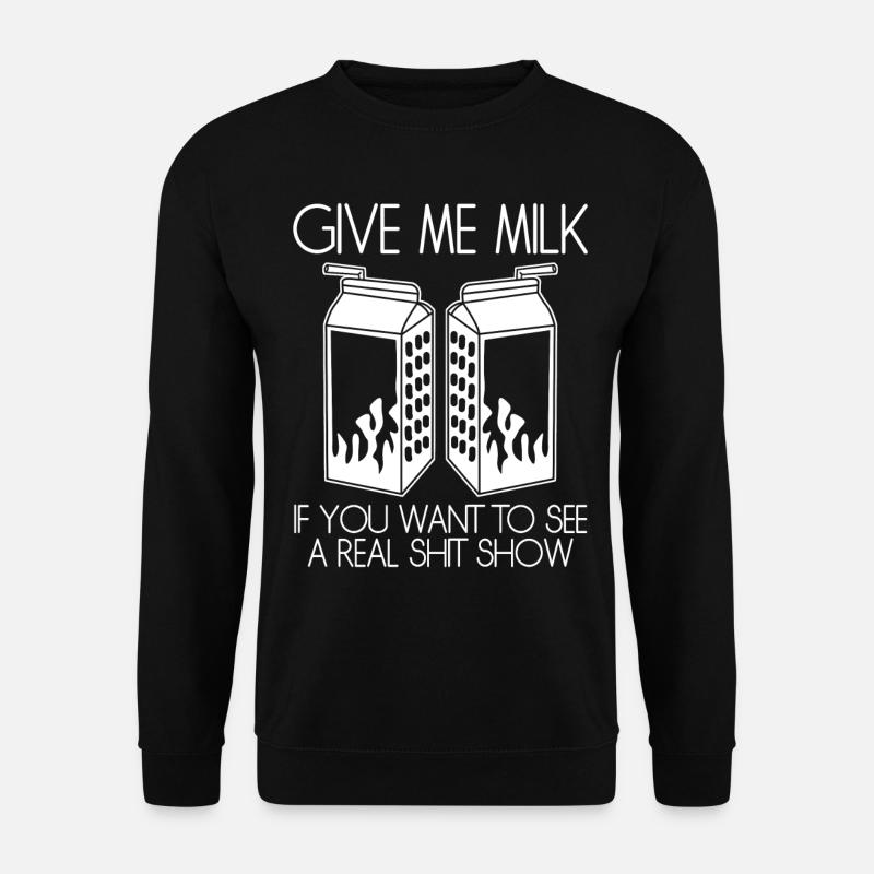 Lactose intolerance - Unisex Sweatshirt - black