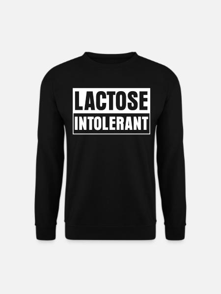 Lactose intolerance Joke - Unisex Sweatshirt - black
