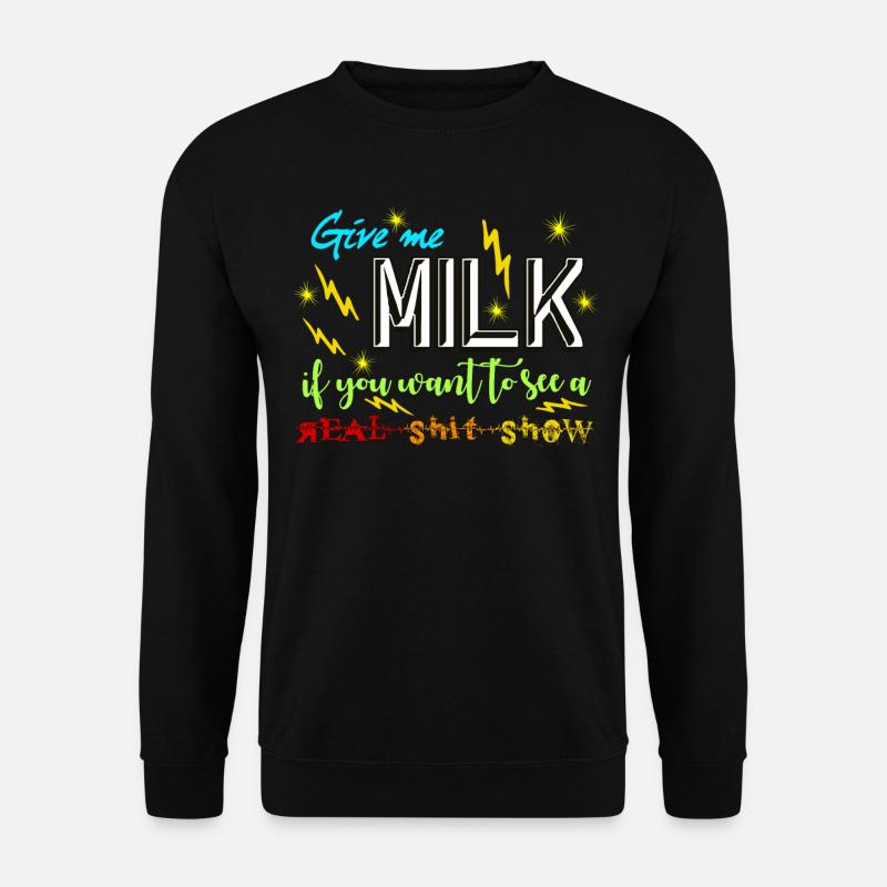 Lactose - Sweat-shirt Unisexe - noir