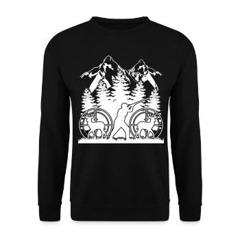 Chasseur de blagues de chasse - Sweat-shirt Unisexe - noir - Devant - Alina (178cm) & Michal (187cm)