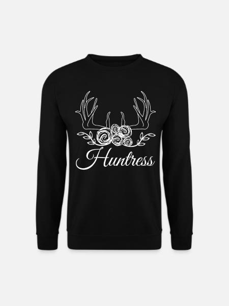 Huntress Hunting Hunter - Unisex Sweatshirt - black