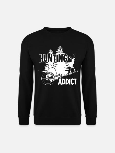 Huntress Hunt Hunt Hunter - Unisex Sweatshirt - black