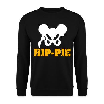 Hip Implant Joke Hip Surgery - Unisex Sweatshirt - black - Front - Alina (178cm) & Michal (187cm)