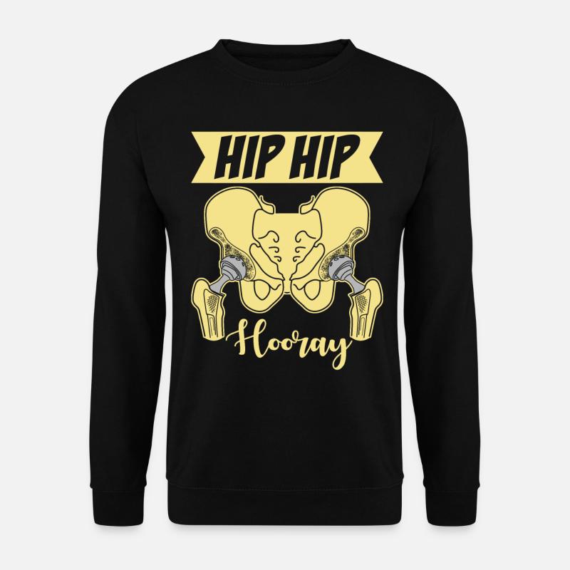 Double implant de hanche - Sweat-shirt Unisexe - noir