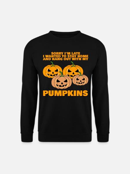 Pumpkins Joke Pumpkin - Unisex Sweatshirt - black