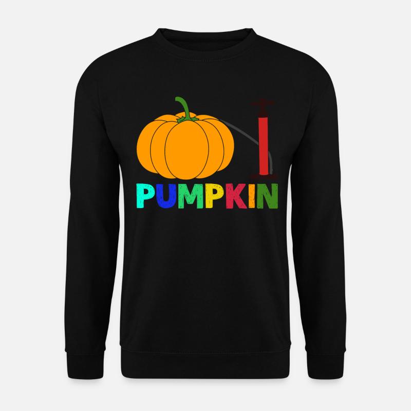 Pumpkin Floor Pump Pumpkins - Unisex Sweatshirt - black