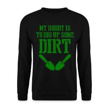 Jardinage Aménagement paysager Jardinier de jardin - Sweat-shirt Unisexe - noir - Devant - Alina (178cm) & Michal (187cm)