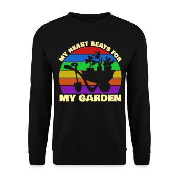 Aménagement paysager Jardinier Jardinage - Sweat-shirt Unisexe - noir - Devant - Alina (178cm) & Michal (187cm)