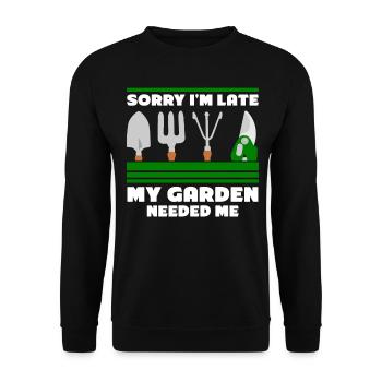 Jardinage d’aménagement paysager Jardinage de jardin - Sweat-shirt Unisexe - noir - Devant - Alina (178cm) & Michal (187cm)