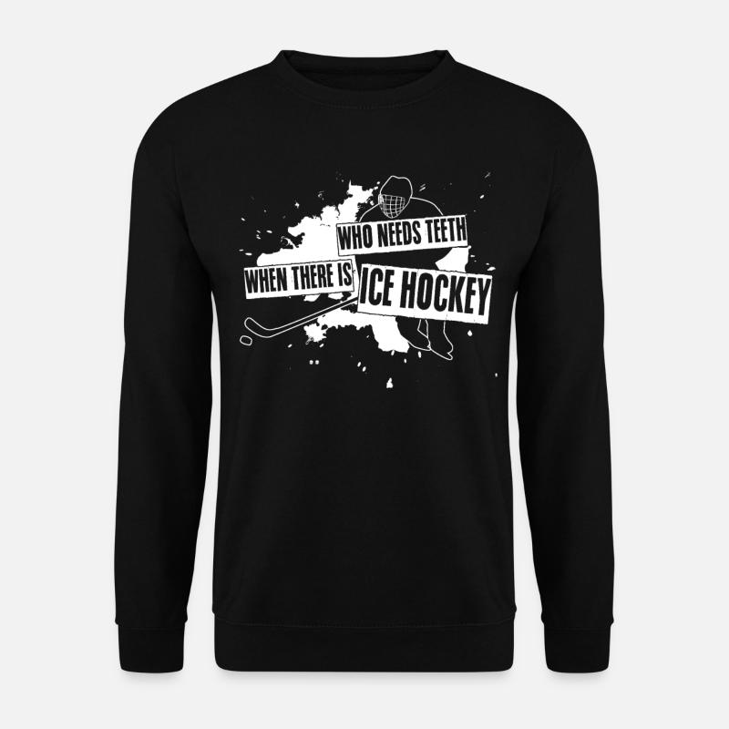 Ice Hockey Joke - Unisex Sweatshirt - black