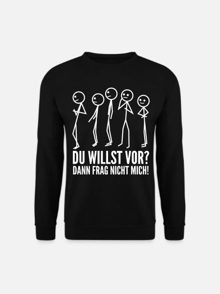 Vordrängler Warteschlange Vordrängeln - Unisex Pullover - Schwarz