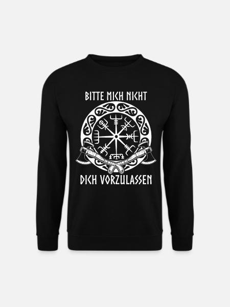 Warteschlange Vordrängeln Vordrängler - Unisex Pullover - Schwarz